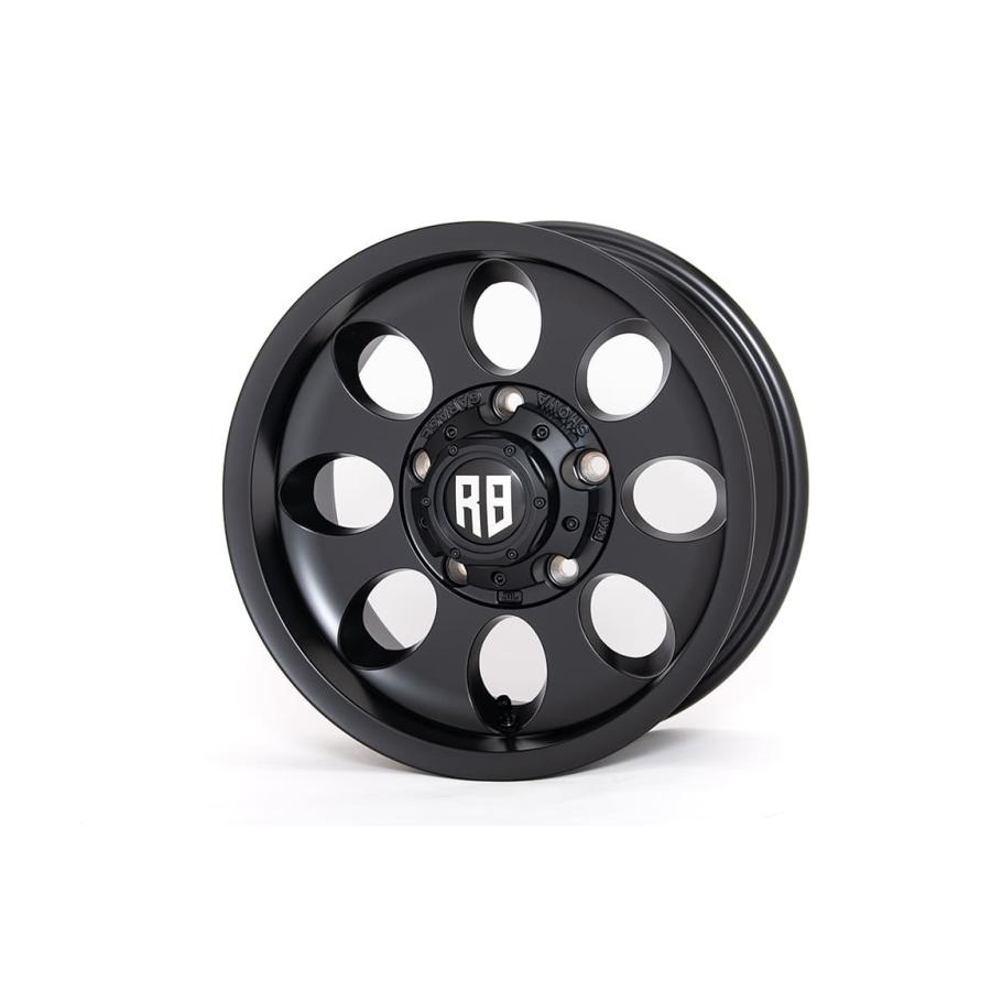 ショウワガレージ マットブラック アールエイト R8 15インチ 6J ±0 マットブラック JB74/43 ジムニーシエラ ※ノマド装着不可 W00051|グループ・エス 店