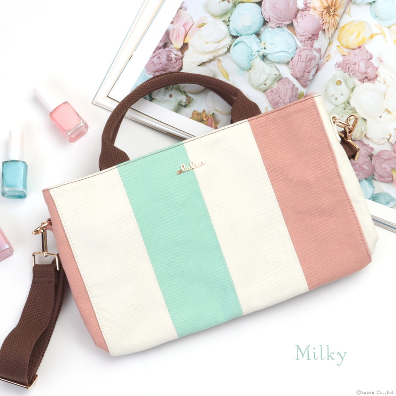 楽天市場 2way ハンドバッグ ショルダーバッグ レディース 帆布 軽い 軽量 ストライプ マルチカラー パステルカラー おしゃれ かわいい 送料無料 人気 ブランド Clelia クレリア Bellezza ベレッサシリーズ Cl Sp12 プレゼント C8 バッグ 財布 クレリア