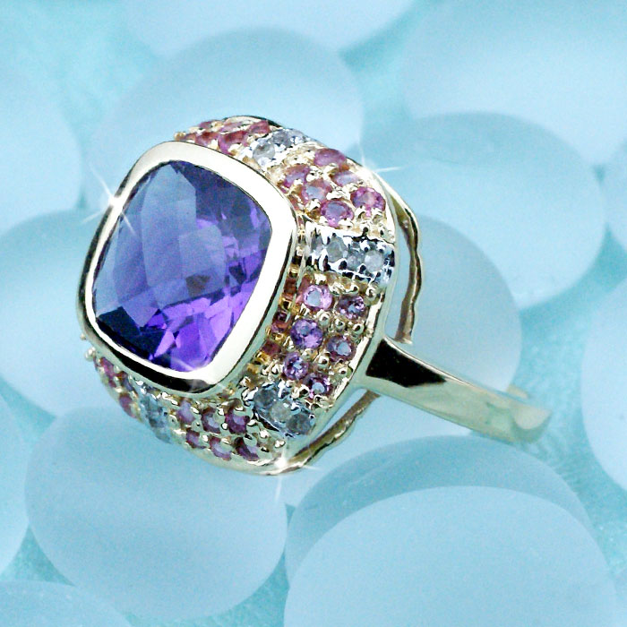 楽天市場】指輪 /ブラックサファイア&ダイヤモンド リング / K10YG