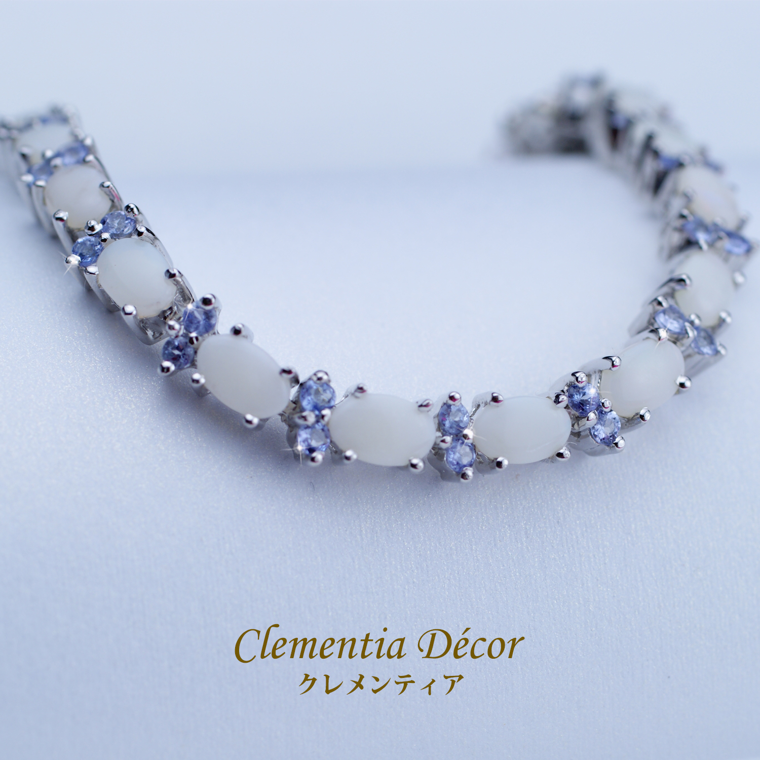 楽天市場】ブレスレット レディース ブルー サファイア オパール