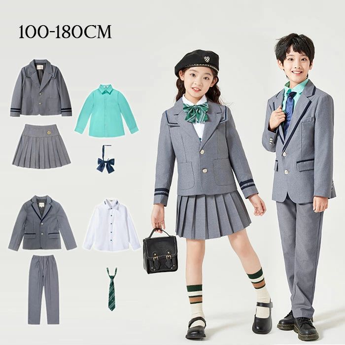 キッズスーツ 子ども服 スーツ ジャケット シャツ スカート パンツ ネクタイ セットアップ 女の子 男の子 フォーマルスーツ キッズ 幼稚園 制服 受験 合唱団服 ステージ衣装 子供スーツ 学院風 子供服 小学生 高級感 卒園式 入学式 結婚式 七五三 発表会 子供服 卒業式