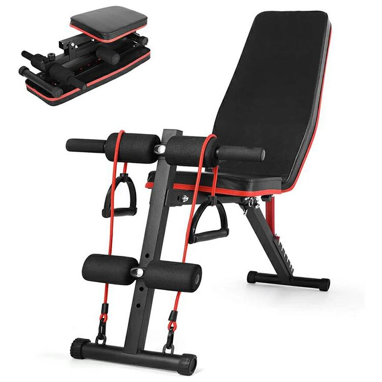 楽天市場】トレーニングベンチ マルチシットアップベンチ 折り畳み 耐