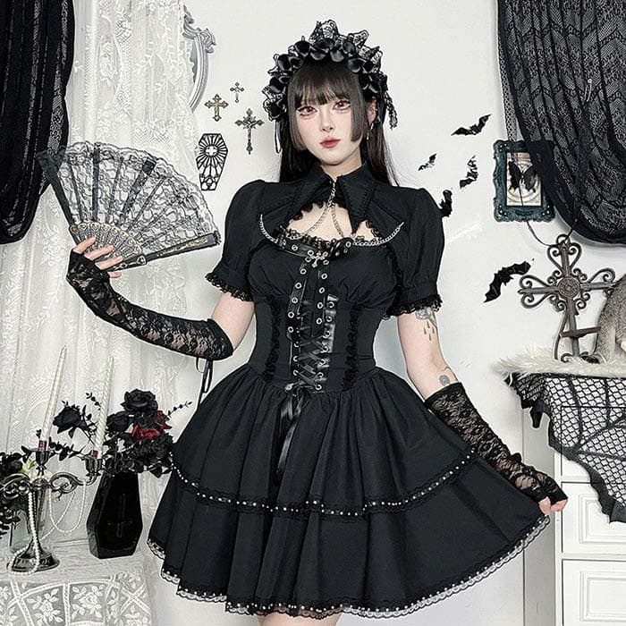 プトマヨ ゴシックワンピース＋半袖カットソーセット 楽天市場】レディース ゴシックワンピース 2点セット 半袖トップス