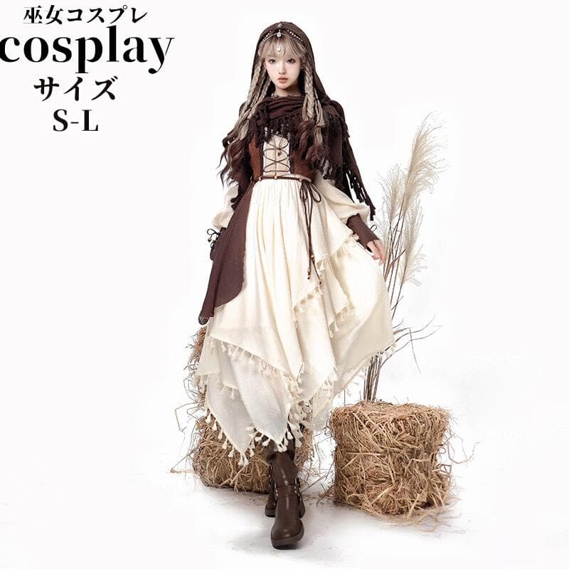 ロリータ 巫女ワンピース ロリータファッション ロリィタファッション 半袖 クラシカル ゴシック 大人 セットアップレース レディース ハロウイン 仮装 コスプレ 本格 お姫様 甘ロリータ ドレス ワンピース メイド かわいい コスプレ お姫様 ドレス 小悪魔｜クレオパトラセレクト