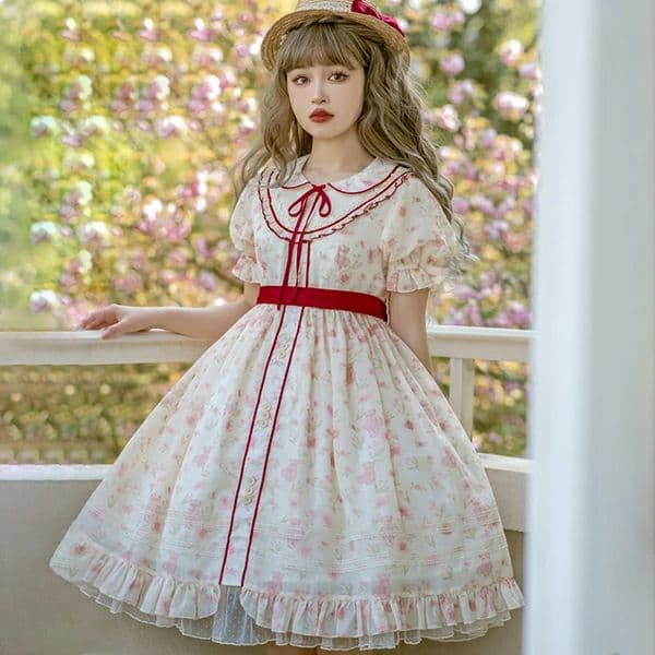 ロリータ ロリィタ ワンピース 紺色 ロリータファッション ロリィタファッション 半袖 クラシカル ゴシック 大人 ふわふわ レース レディース ハロウイン 仮装 コスプレ 本格 お姫様 甘ロリータ ドレス ワンピース メイド かわいい コスプレ お姫様 ドレス 小悪魔