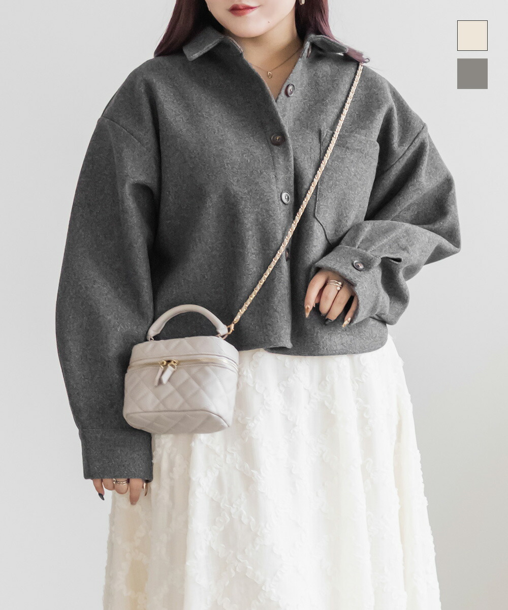 楽天市場】大きいサイズ レディース ファーリボン付きキルトジャケット