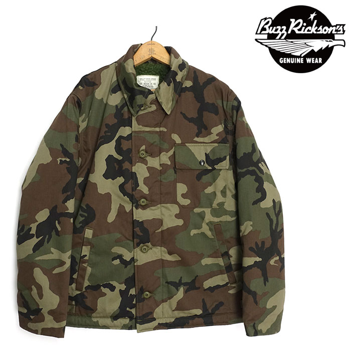 バズリクソンズ BuzzRickson\u0027s [BR15763]  A-2 甲板上衣 Type DECK A-2 “BUZZ RICKSON MFG. CO., INC” CAMOUFLAGE VERSION