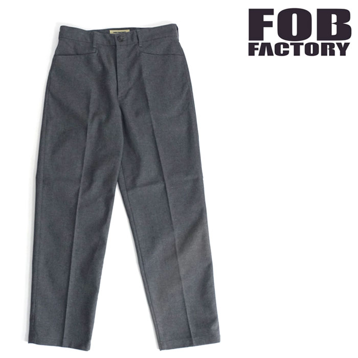 FOBファクトリー [F0538] スタプレ ワイドパンツ テーパード スラックス STA-PREST WIDE PANTS 日本製｜CLEVER WEB SHOP