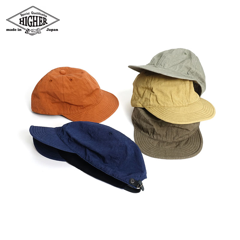 HIGHER ハイヤー [HT20005] コットンリネン ウェザー キャップ COTTON LINEN WEATHER CAP 日本製｜CLEVER WEB SHOP