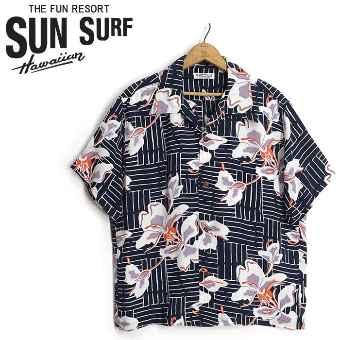 サンサーフ SunSurf [SS39615] 2026年モデル 半袖 アロハシャツ RAYON HAWAIIAN SHIRT "WHITE GINGER" 日本製｜CLEVER WEB SHOP