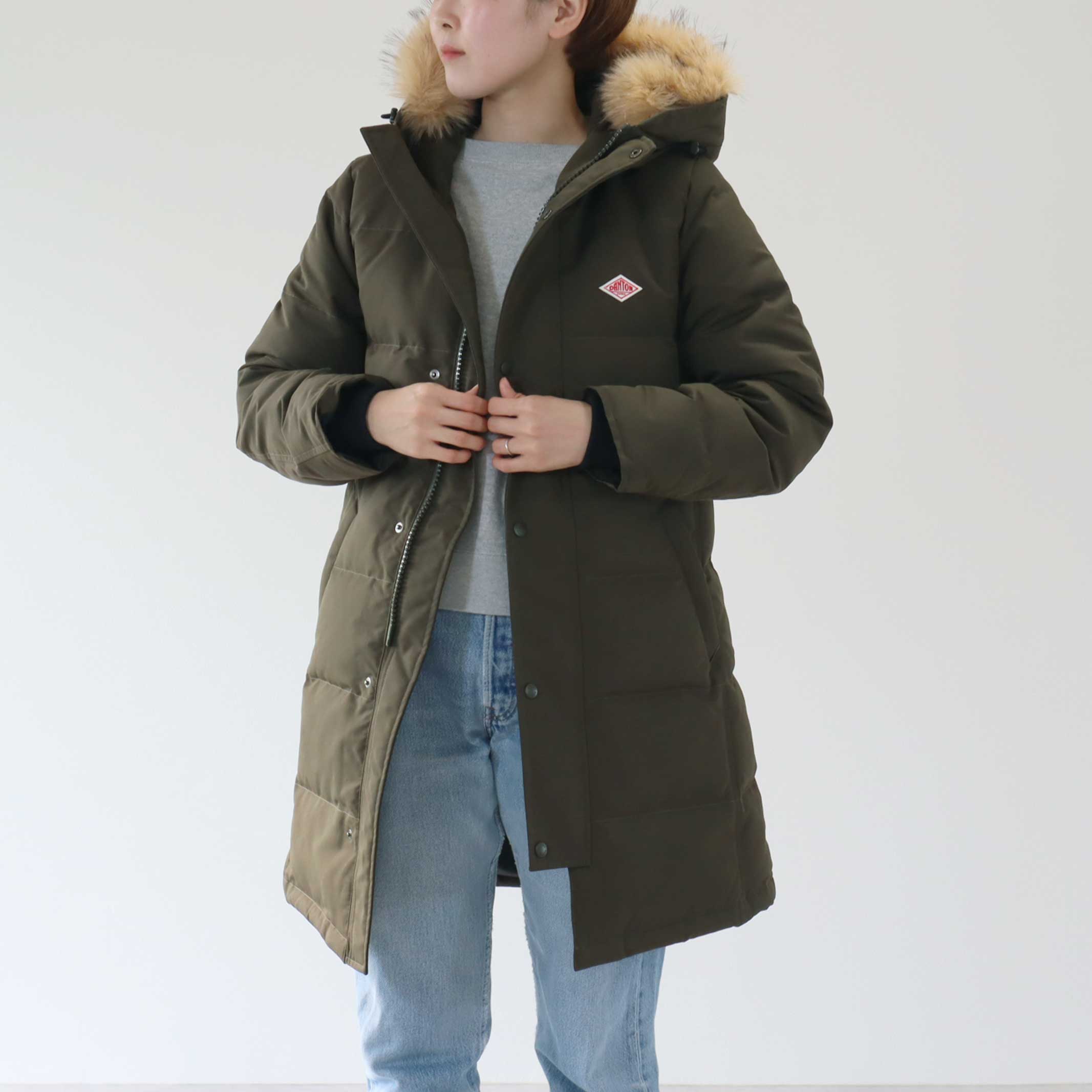 楽天市場】レディースS,M ダントン エコ ファー ショート ダウン