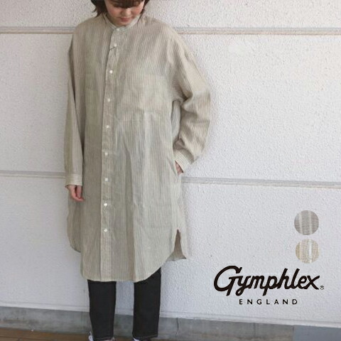 人気no 1 本体 ジムフレックス リネンクロス バンドカラー シャツ ワンピース ｇｙｍｐｈｌｅｘ ｃｌｅｖｅ店 輝く高品質な Cidadesimobiliaria Com Br