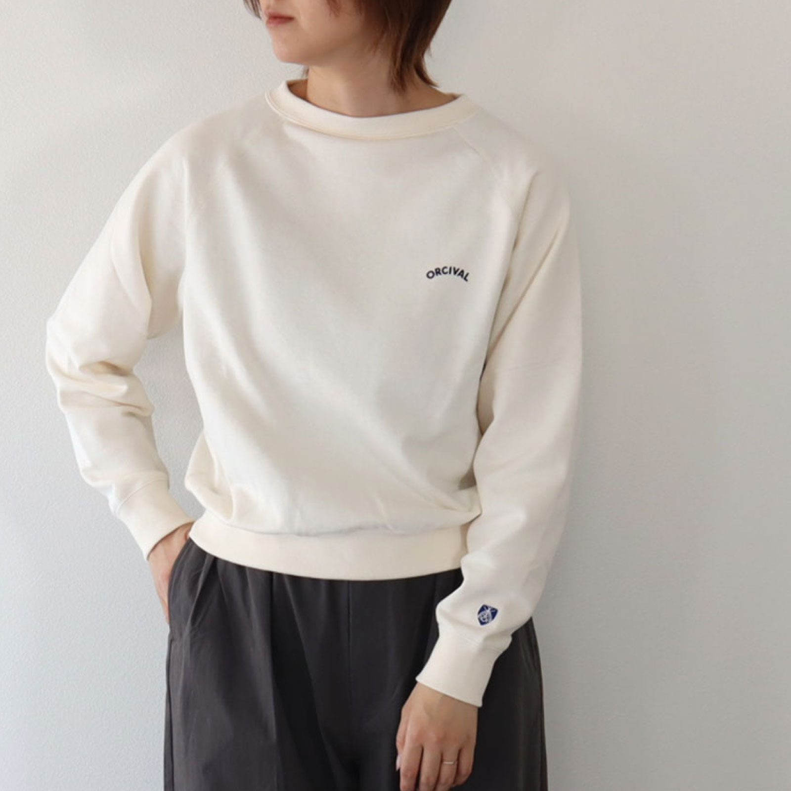 楽天市場】ORCIVAL オーシバル Light French Terry Boat Neck Sweat