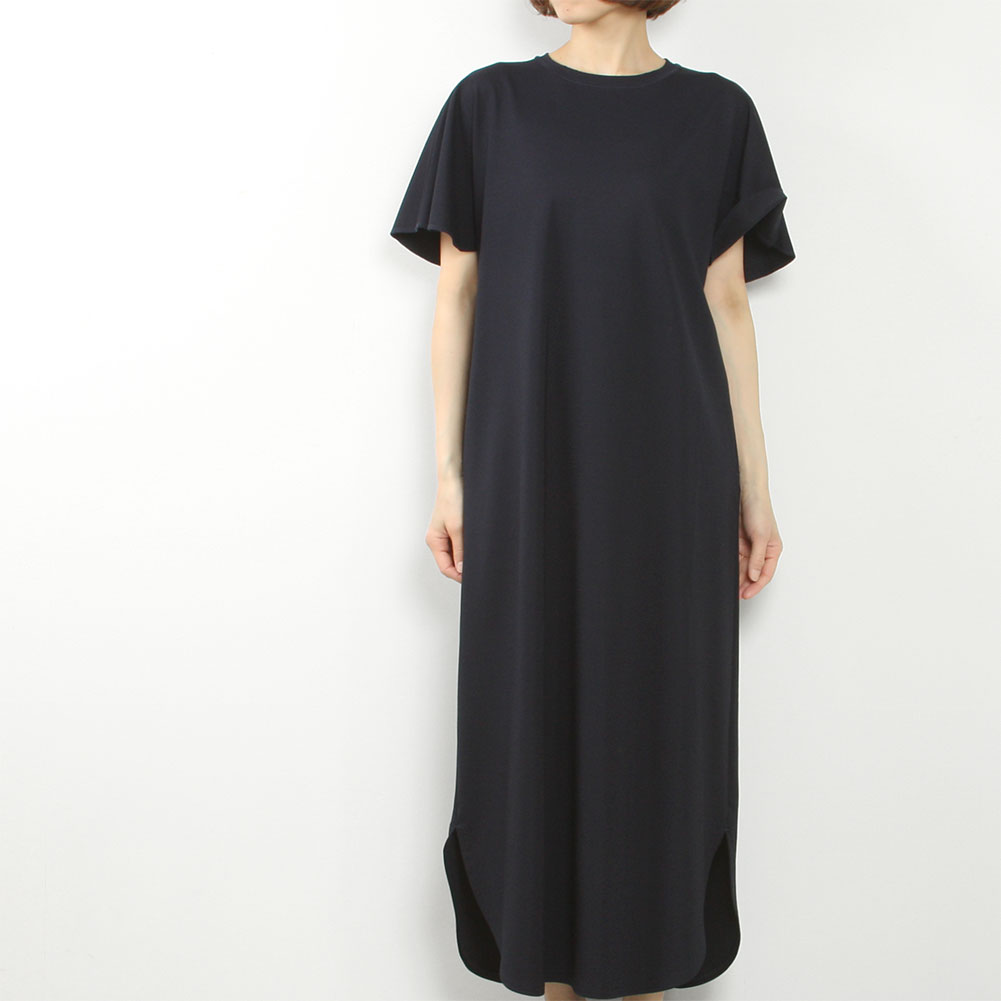 assiette アシェット レーヨンジャージー ロングワンピース A29-32681-52