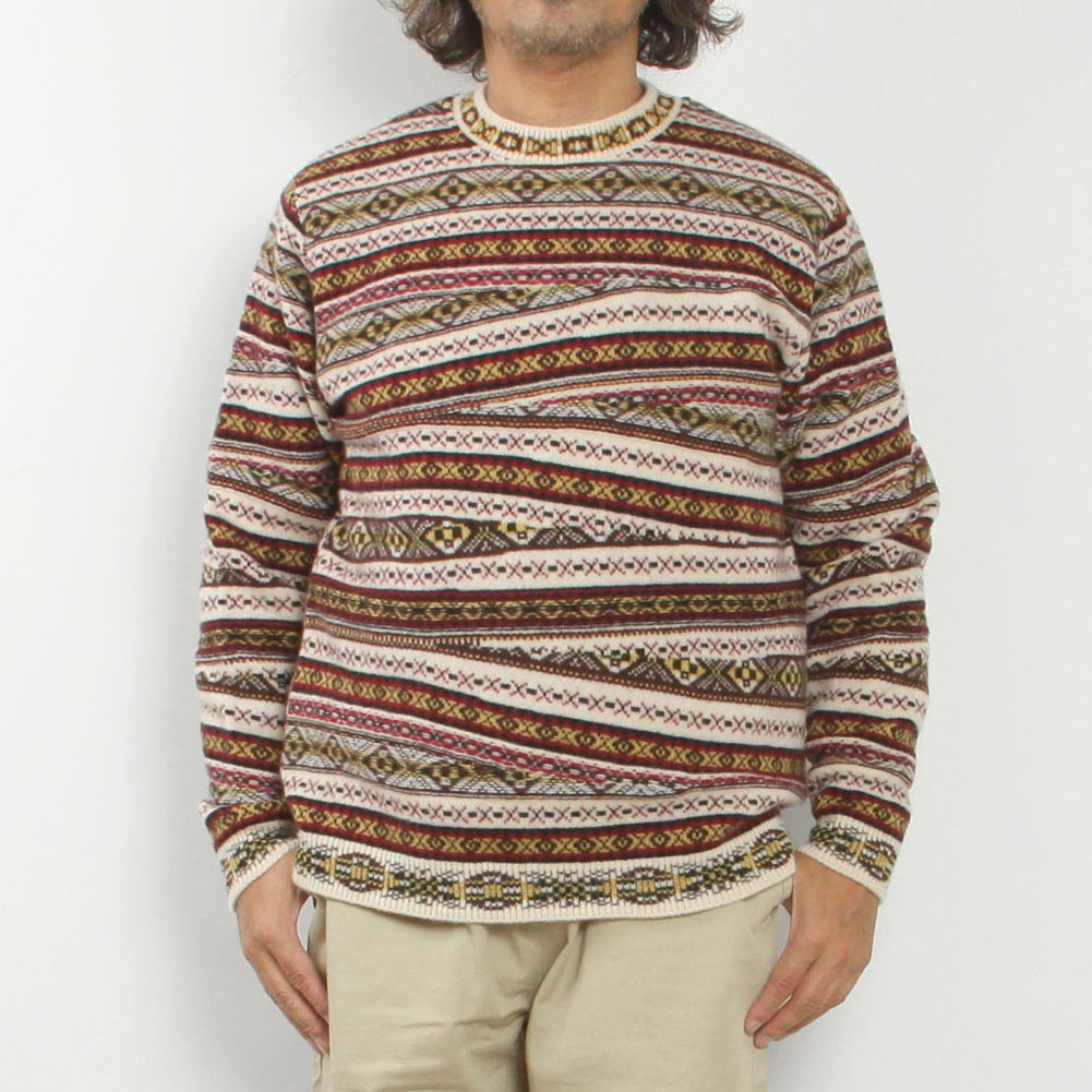 【引き換え証客体 6/20 20:00-6/29 9:59】COOHEM コーヘム CRAZY FAIR ISLE KNIT P/O 13-254-008