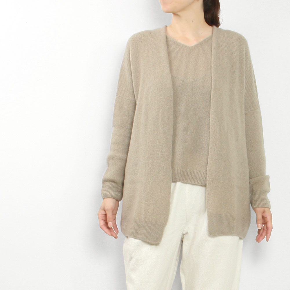 【クーポン券客体 6/4 20:00-6/11 1:59】evam eva エヴァムエヴァ cashmere cardigan E253K045