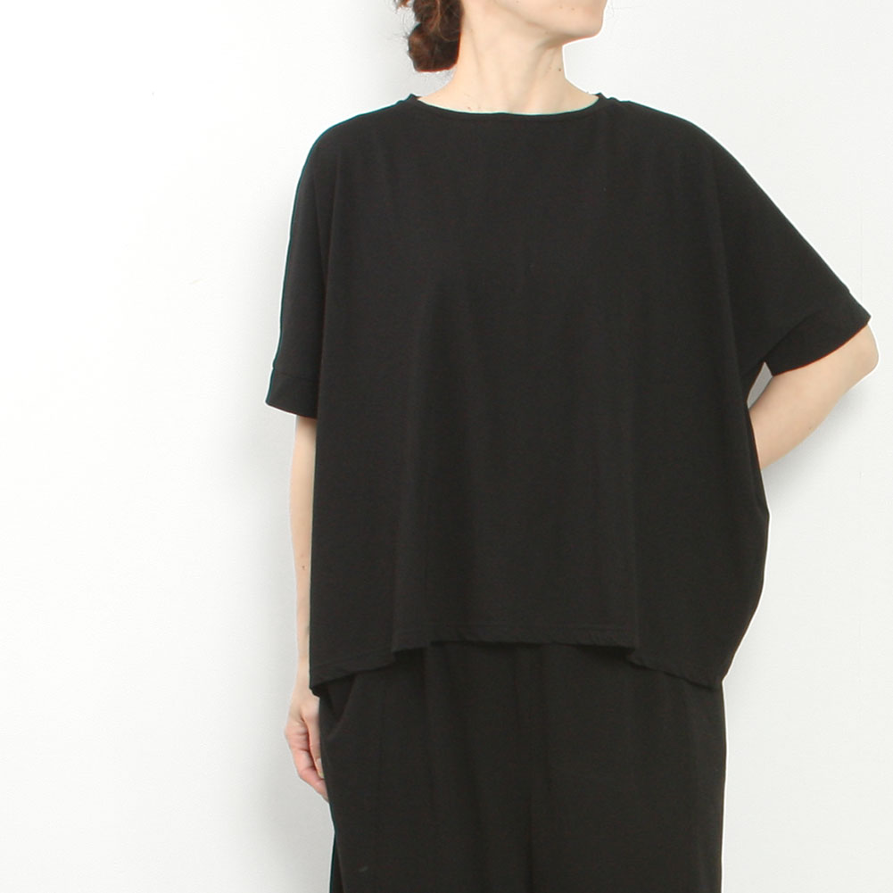 evam eva エヴァムエヴァ cut\u0026sew wide pullover E261C169