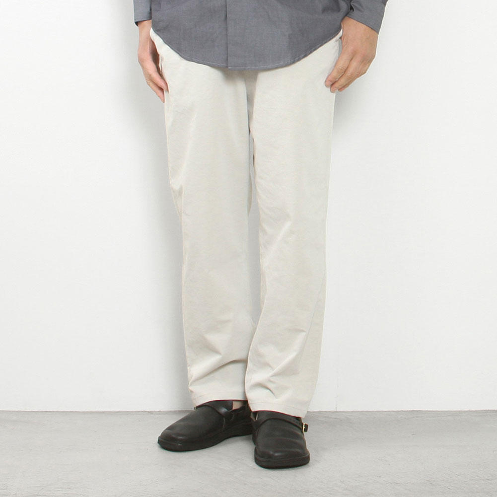 【クーポン券客体 6/4 20:00-6/11 1:59】LAMOND ラモンド LINEN BREND SEMI WIDE TROUSERS LM-P-116-LI