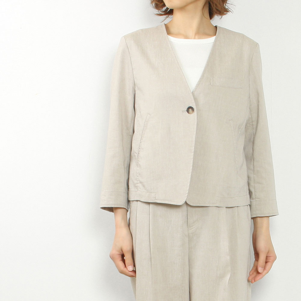 NOMBRE IMPAIR ノンブルアンペール リヨセルポリ麻 ショートジャケット 02-200-6