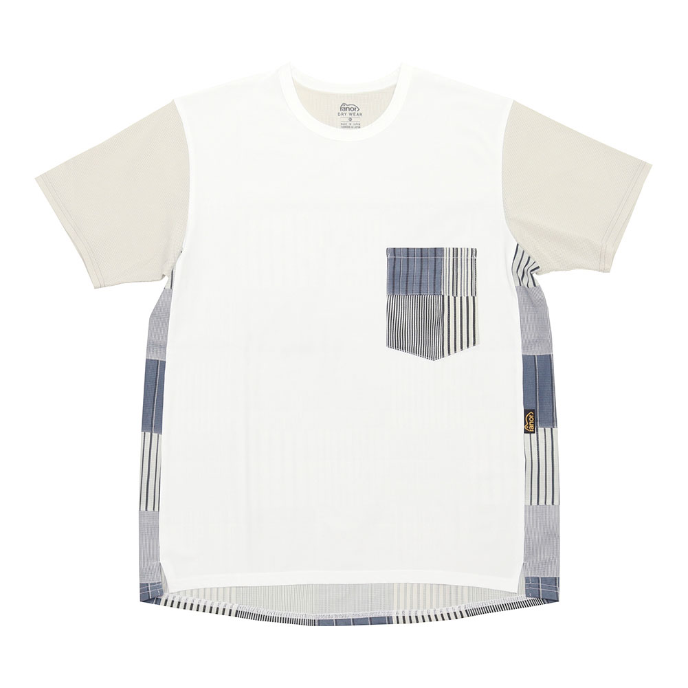 【引き換え証客体 6/4 20:00-6/11 1:59】ranor ラナー STRIPE PATCH WORK TEE 825-1-135