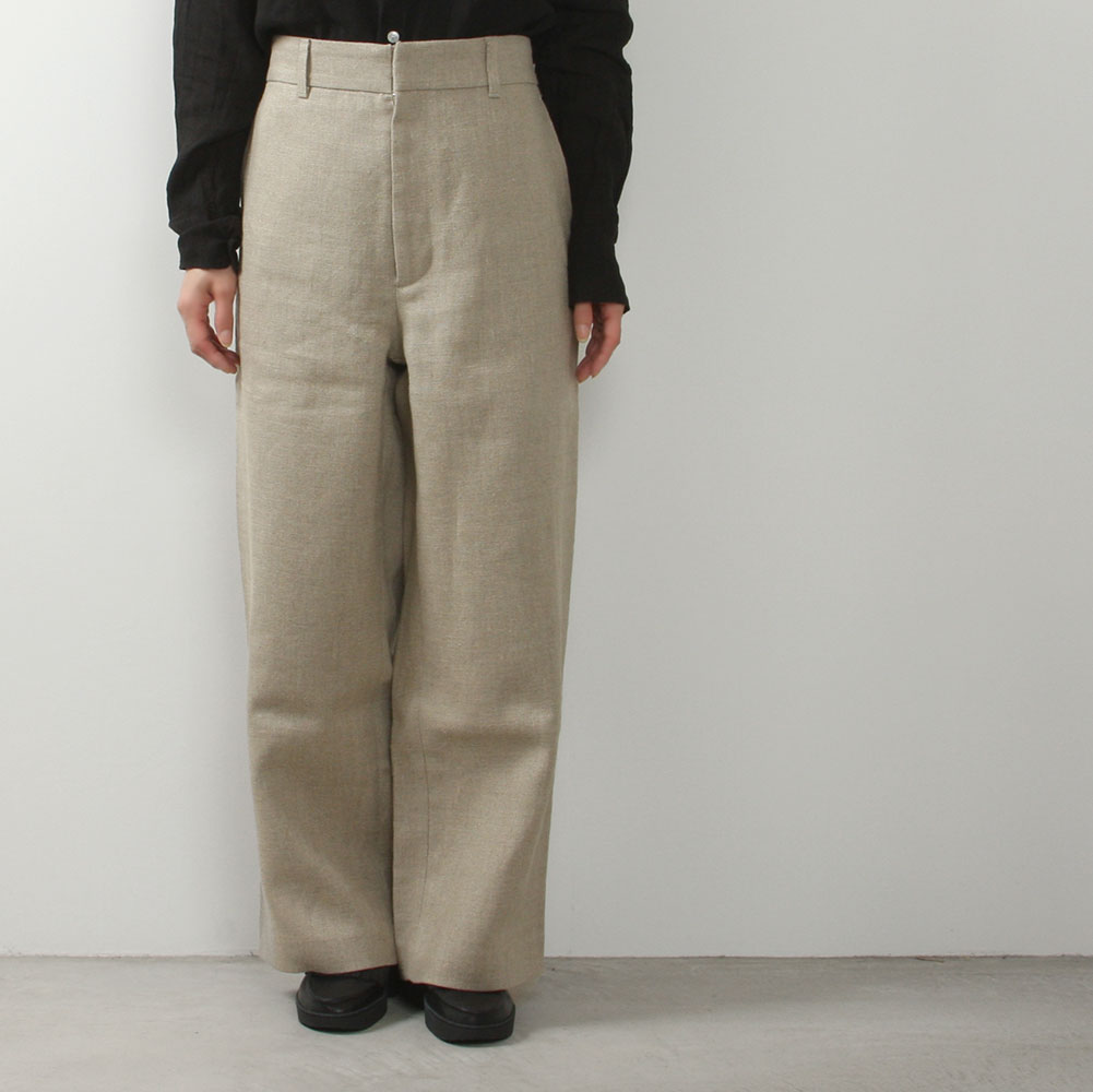 R&D.M.Co- アールアンドディーエムコー CANVAS LINEN STRAIGHT PANTS no.4141 18,810円
