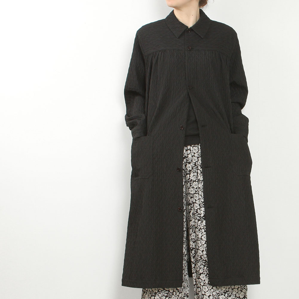 R&D.M.Co- アールアンドディーエムコー MATELASSE YOKE GATHER COAT NO.7929