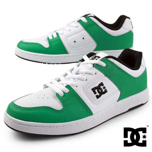 【クリアランス特価】ディーシーシューズ DC Shoes MANTECA 4 DM242006 XGWY マンテカ スケートボード スニーカー 白/グリーン メンズ シンプル レトロチック