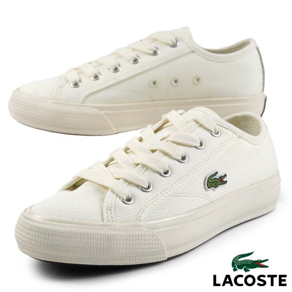 ラコステ LACOSTE BACKCOURT 124 1 CFA 47CFA0006-18C 白 帆布スニーカー 日本定め事品 レディース 心地よい スポーティ 分かりやすい 貨物輸送無料 今めかしい 古典的 レトロ