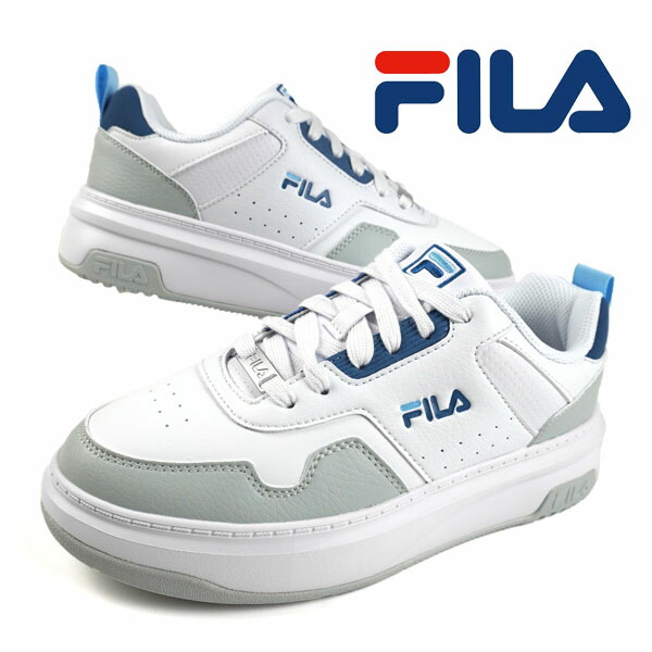 【P５倍以上 マラソン期間中】Asset着用 ポーチ付き フィラ FILA ARCADE EVO WFW24003-148 フィラアーケード エヴォ 白青 ホワイトブルー 軽量カジュアル 厚底スニーカー クラシックテニス ストリート シンプル おしゃれ スポーティ レディース 送料無料