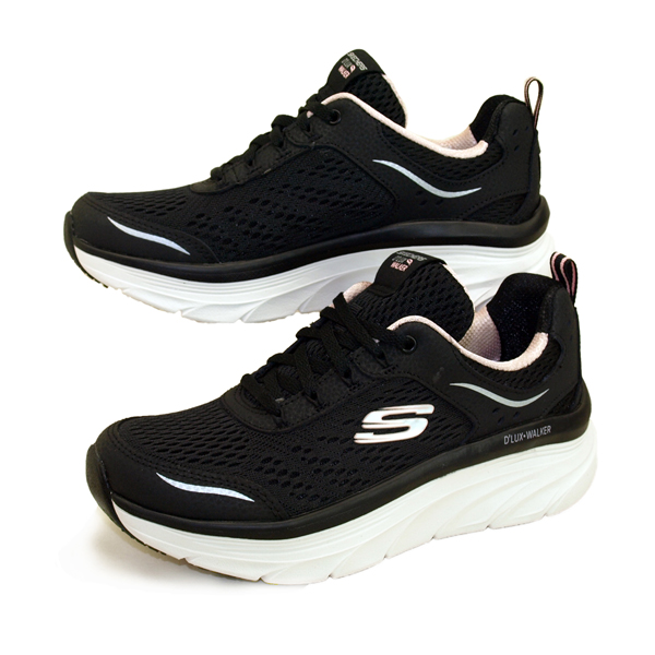 楽天市場 スケッチャーズ Skechers D Lux Walker Infinite 厚底 Motion Relaxed Fit Bkpk 黒 リラックスドフィット スニーカー レディース クリックマーケット