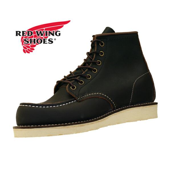 【保革用皮膚軟化剤差し上げ物】レッドウィング RED WING Classic Work 6-inch Moc-Toe 8849 古典派音楽細工物 6in モックトゥ アイリッシュセッター Black メンズ