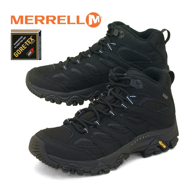 メレル MERRELL MOAB 3 SYNTHETIC MID GORE-TEX モアブ シンセティック ミッド ゴアテックス J500249 黒 透湿・防水 ハイキングシューズ 登山靴 メンズ アウトドア 送料無料｜靴のクリックマーケットMASUYA