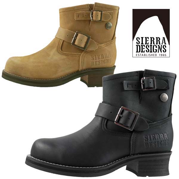 SIERRA DESIGNS シエラデザインズ　牛革エンジニアブーツ シエラデザインズ SIERRA DESIGNS エンジニアブーツ （BLK） -靴