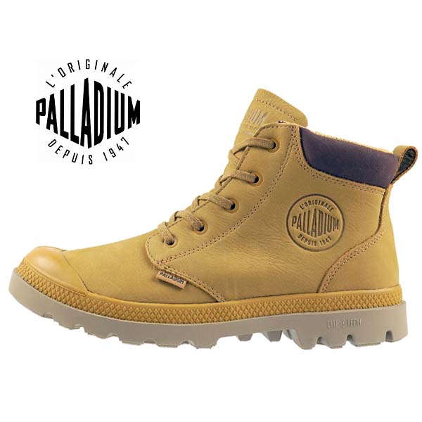 【日本限定モデル】パラディウム PALLADIUM PAMPALITE+ WP+ LTHZP 79027-225 パンパライト ウォータープルーフ 防水 ブーツスニーカー 茶 メンズ おしゃれ カジュアル アウトドア 送料無料｜靴のクリックマーケットMASUYA