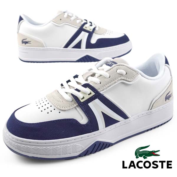 【P５倍以上 マラソン期間中】ラコステ LACOSTE L001 124 6 SMA 47SMA0057-042 白紺 コートスニーカー 正規品 メンズ カジュアル スポーティ シンプル おしゃれ レトロ 送料無料