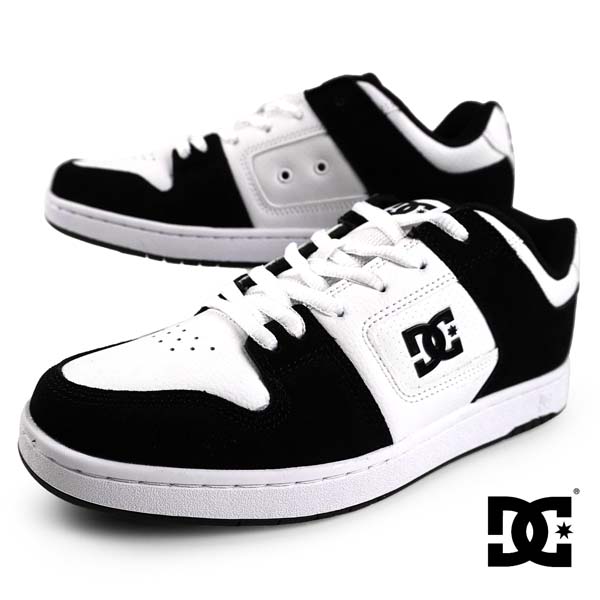 【クリアランス特価】ディーシーシューズ DC Shoes MANTECA 4 DM244008 WBK マンテカ スケートボード スニーカー 白/黒 シンプル レトロチック コートシューズ メンズ 送料無料