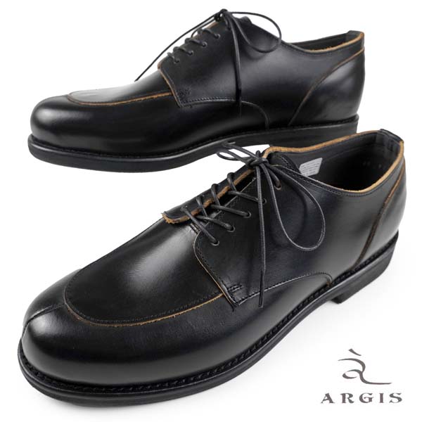 PT5倍!アルジス ARGIS 5EYES U-TIP GIBSON Uチップ ギブソン 91143 本革 日本製 ビジネス 黒 茶芯革 クラシック シンプル おしゃれ カジュアル メンズ 送料無料|靴のクリックマーケットMASUYA