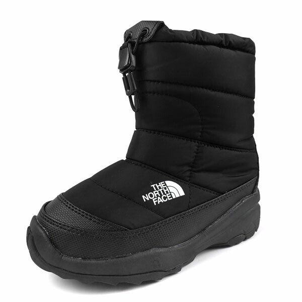 【P５倍以上 マラソン期間中】ザ・ノース・フェイス THE NORTH FACE K Nuptse Bootie WP NFJ52287 KK ヌプシ ブーティ ウォータープルーフ ブラック 防水 防寒ブーツ アウトドア カジュアル シンプル ウィンターブーツ キッズ/ジュニア 送料無料 11,455円