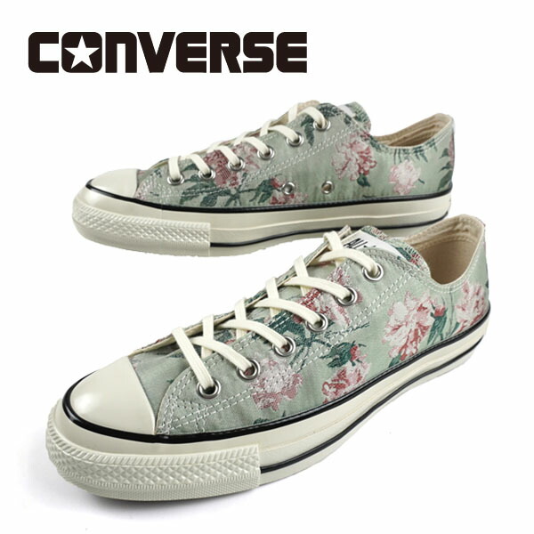 コンバース CONVERSE ALL STAR AGED FJ OX オールスター エイジド オックス 1空想科学小説096 レトロ 花柄 格好のいい 古典的 心地よい メンズ 貨物輸送無料