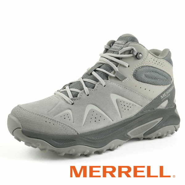 【P５倍以上 マラソン期間中】メレル MERRELL YOKOTA 3 MID WP ヨコタ ミッド J00003521 グレー 透湿・防水 ハイキングシューズ 登山靴 アウトドア ウォーキング シンプル カジュアル メンズ 送料無料