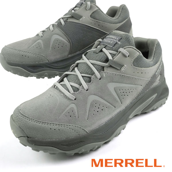 【マラソン最大2000円OFF券_26日1:59迄】メレル MERRELL YOKOTA 3 WP ヨコタ J00003524 グレー 透湿・防水 ハイキングシューズ 登山靴 アウトドア ウォーキング シンプル カジュアル メンズ 送料無料｜靴のクリックマーケットMASUYA