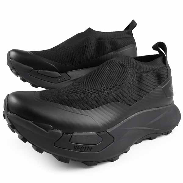 【P５倍以上 マラソン期間中】ザ・ノース・フェイス THE NORTH FACE VECTIV Supple NF52643 KK ベクティブ サプル 黒 スリッポンスニーカー アウトドア カジュアル シンプル メンズ 送料無料