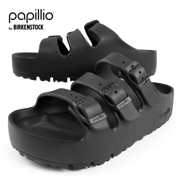 ビルケンシュトック BIRKENSTOCK Papillio Florida III EVA Flex Platform 1029738 BLACK フロリダ州 フレックス プラットホーム 厚底 サンダル ナロー幅 分かりやすい 今めかしい 愛くるしげ レディース 貨物輸送無料 日本定まり品