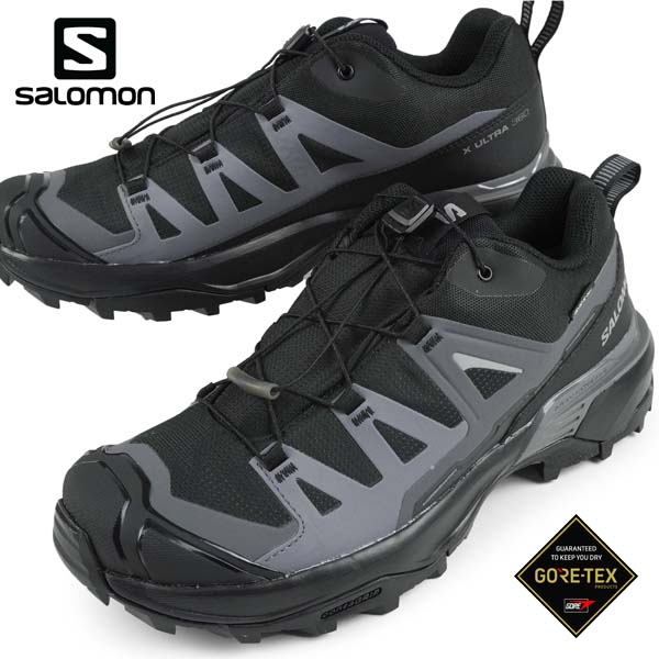 〔PT3倍!〕サロモン SALOMON X ULTRA 360 GTX 474532 黒 ハイキング 登山靴 ゴアテックス 軽量 防水 アウトドア カジュアル シンプル メンズ 送料無料|靴のクリックマーケットMASUYA