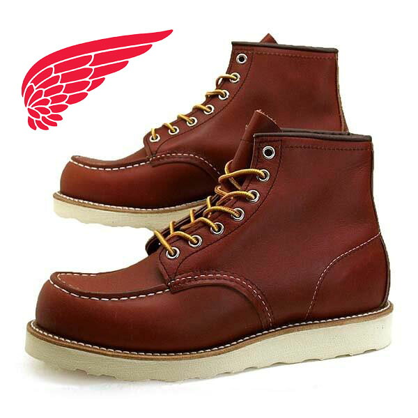 〔保革用クリームプレゼント〕 レッドウィング RED WING Classic Work 6-inch Moc-Toe 8875 クラシックワーク 6インチ モックトゥ アイリッシュセッター Oro-Russet レディース/メンズ カジュアル シンプル｜靴のクリックマーケットMASUYA