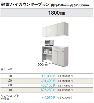 楽天市場】PANASONIC Vスタイルカップボードカウンタープラン