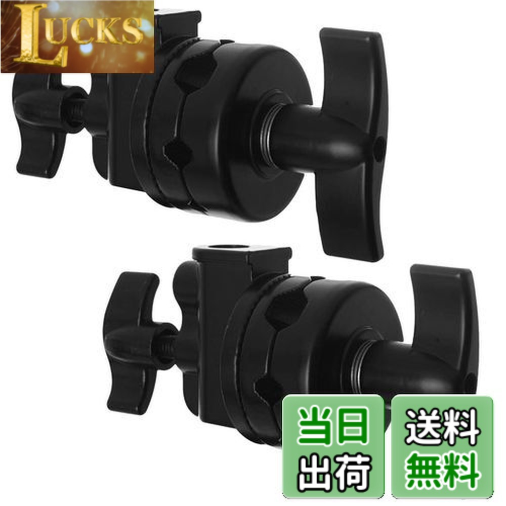 【貨物輸送無料】Selens グリップヘッド スイベルヘッド 多役立つことヘビーデューティー 2.5インチ アダプタ C照明ランプ 点火装置照明ランプ もっけの幸い手 他の映画化計器相応う 1/2 1/4 3/8 5/8in相応う 2点仕掛ける 黒いこと