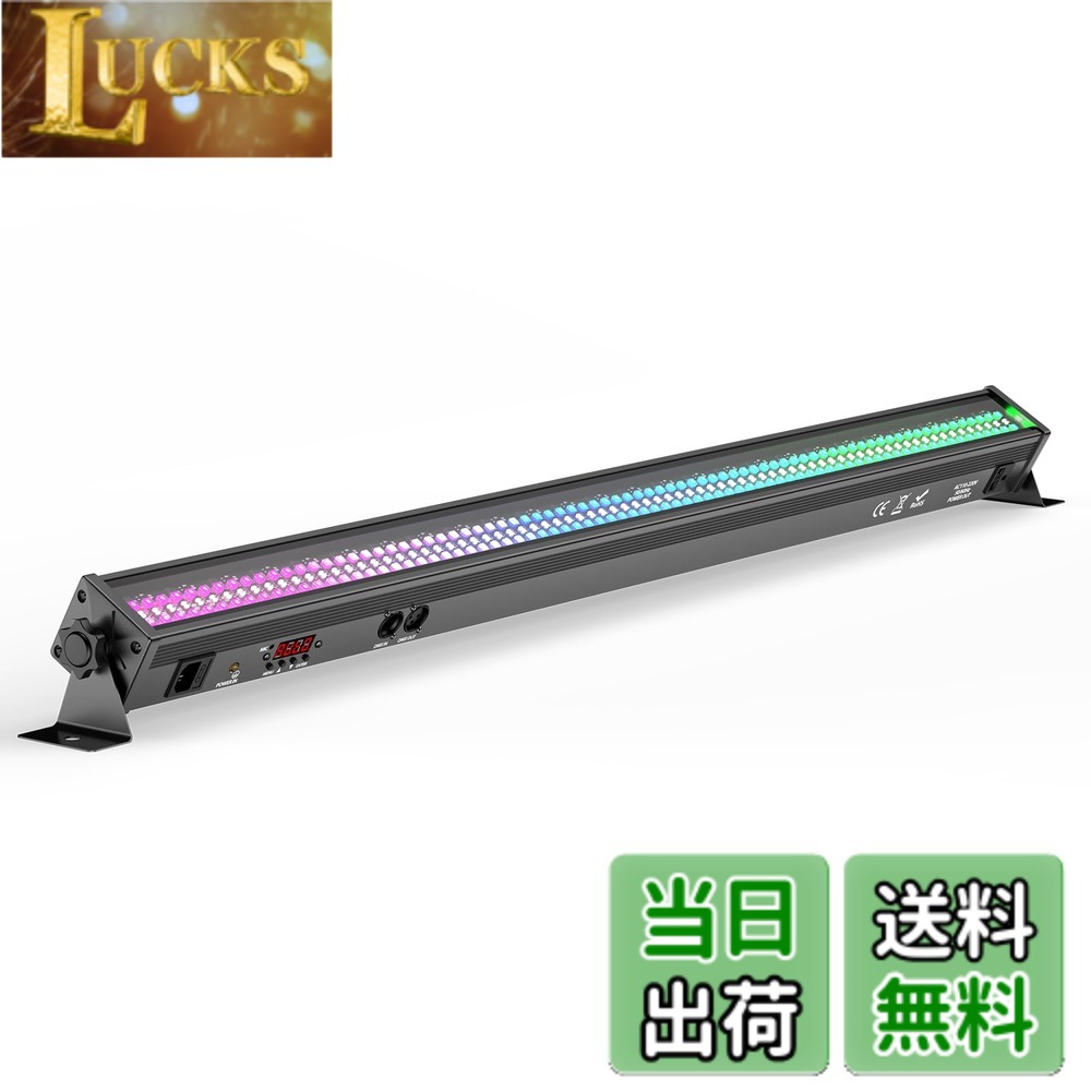 【送料無料】ZonQoonz ステージライト 80W 168LEDs RGBW ウォッシュライト 舞台照明 ストロボライト 音声連動 DMX512 7000LM 高輝度 色：ブラック、サイズ：3｜LUCKS 10,520円