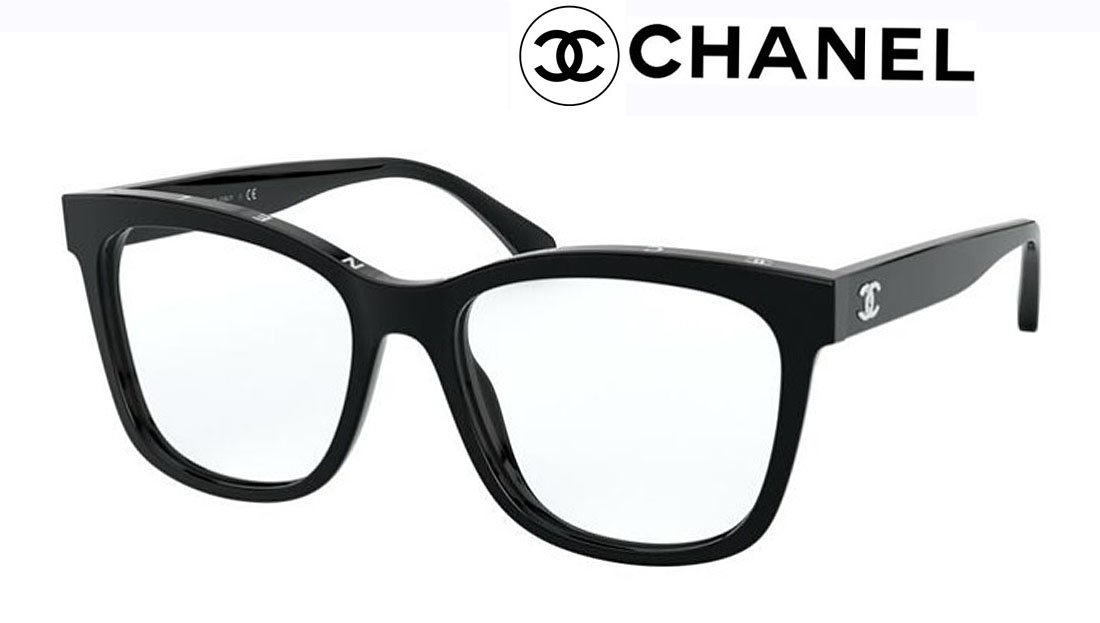 Chanel シャネルメガネ 黒✖️ゴールド メガネフレーム-