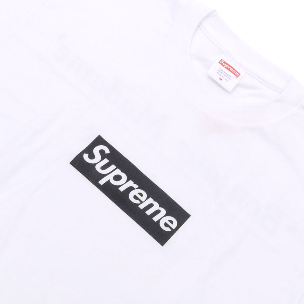 supreme paris box logo tee white